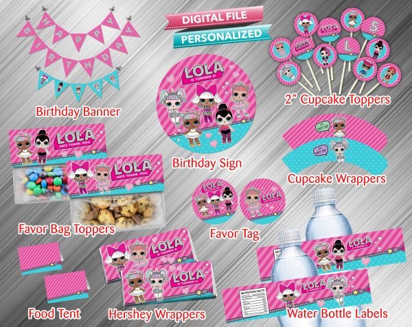 LOL Surprise Doll Printable Birthday Package