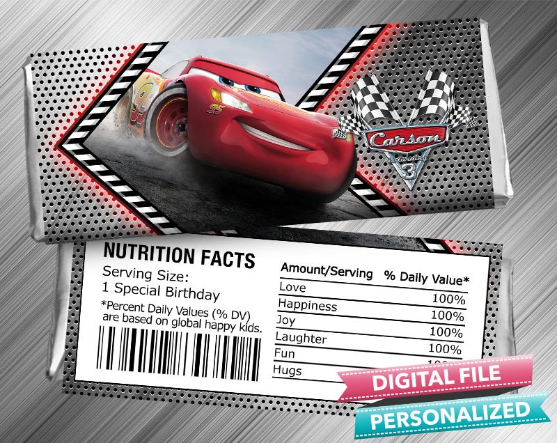 Cars3 - Hershey Wrapper - preview2