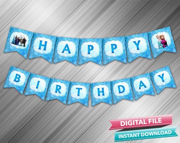 Frozen Birthday Banner