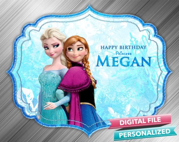 Frozen Birthday Sign Door Sign