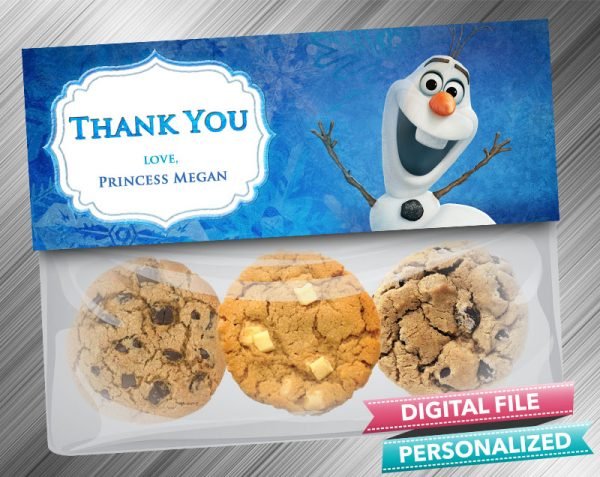 Frozen Olaf Favor Bag Toppers Treat Bag Birthday