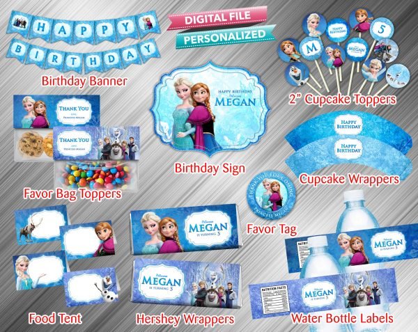 Frozen Birthday Printable Party Package