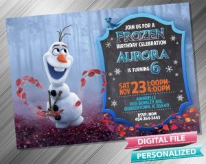 Olaf Chalk Invitation