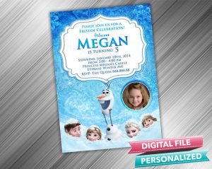 Frozen Birthday Invitation with picture