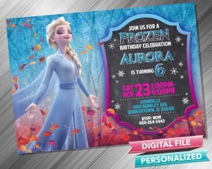 Elsa Chalk Invitation