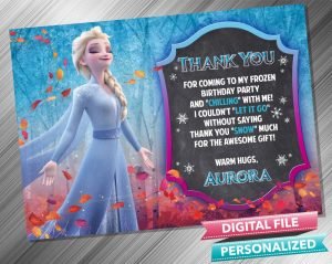 Elsa Chalk Thank you Card